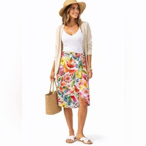 RipSkirt Hawaii Level 3 Wrap Skirt Wildflower Watercolor Travel Resort Boho L